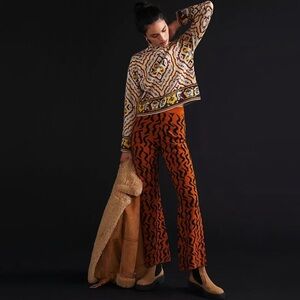 ANTHROPOLOGIE | Contrast Sweater Pant Set | Small